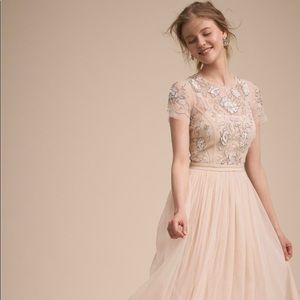 NEW BHLDN champagne color wedding dress sz12
